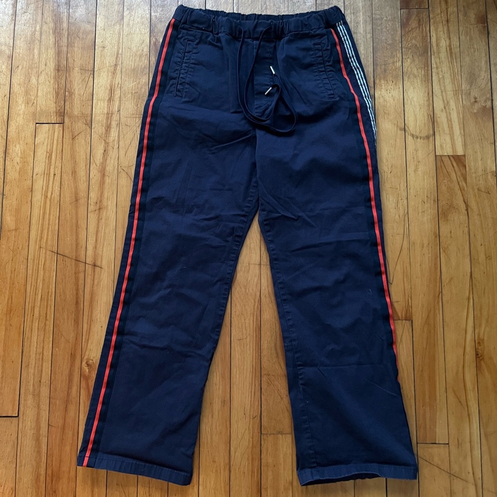 Maeve by Anthropologie Navy Blue Red Stripe Drawstring Track Pants Women’s XS